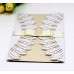 Beautiful White Feather Invitation Card Wedding Card Laser Greeting Card